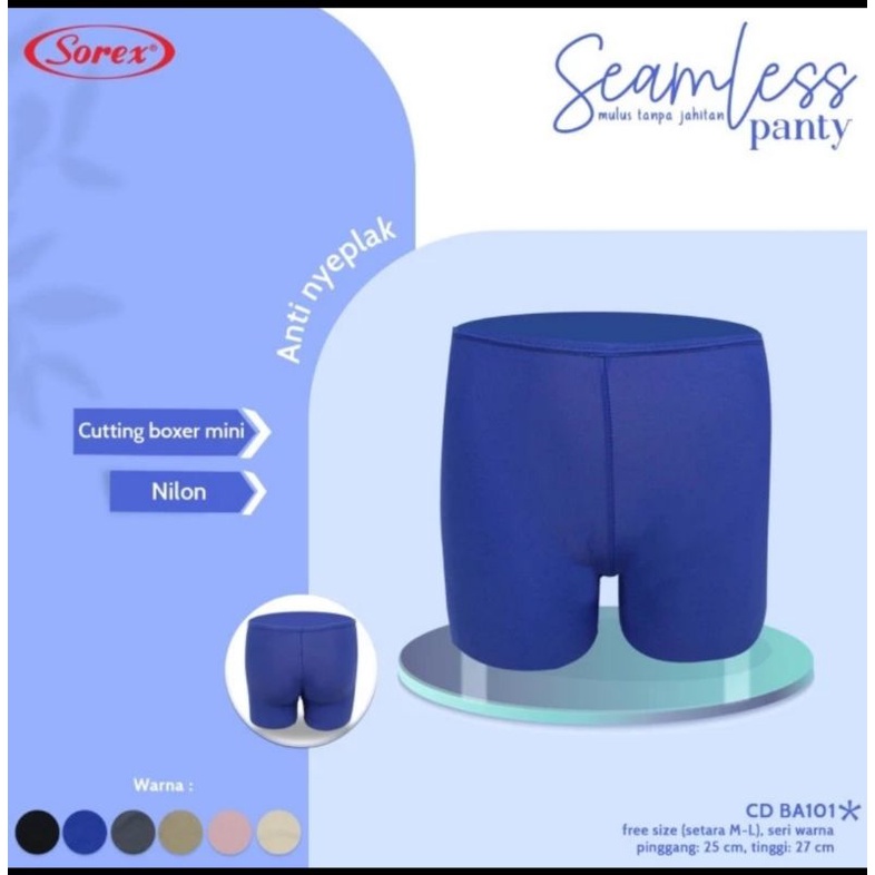 Celana short Sorex BA101 seamless panty tanpa jahitan
