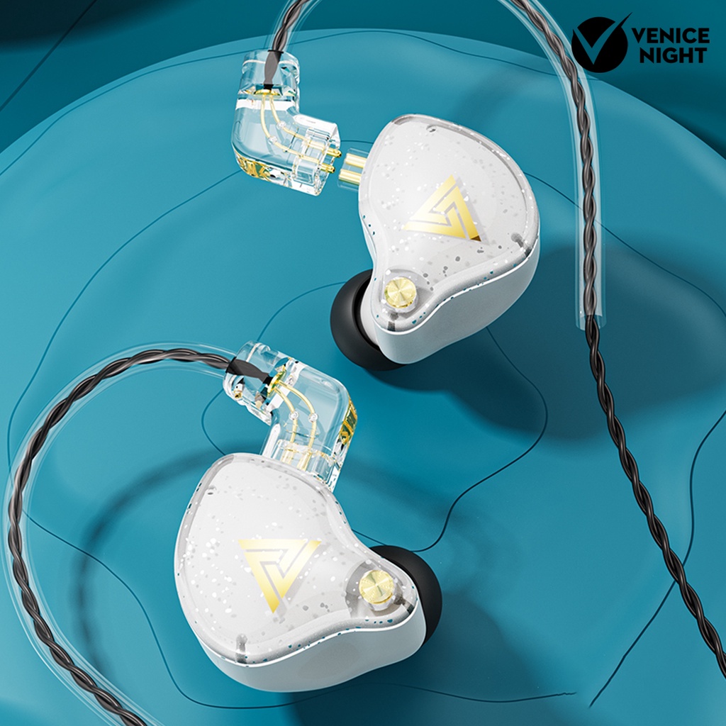 (VNEP) (Berkabel) AK6-PRO In-ear Earphones Universal HiFi Sound dengan Mic 3.5mm Sport Earbuds untuk Lari