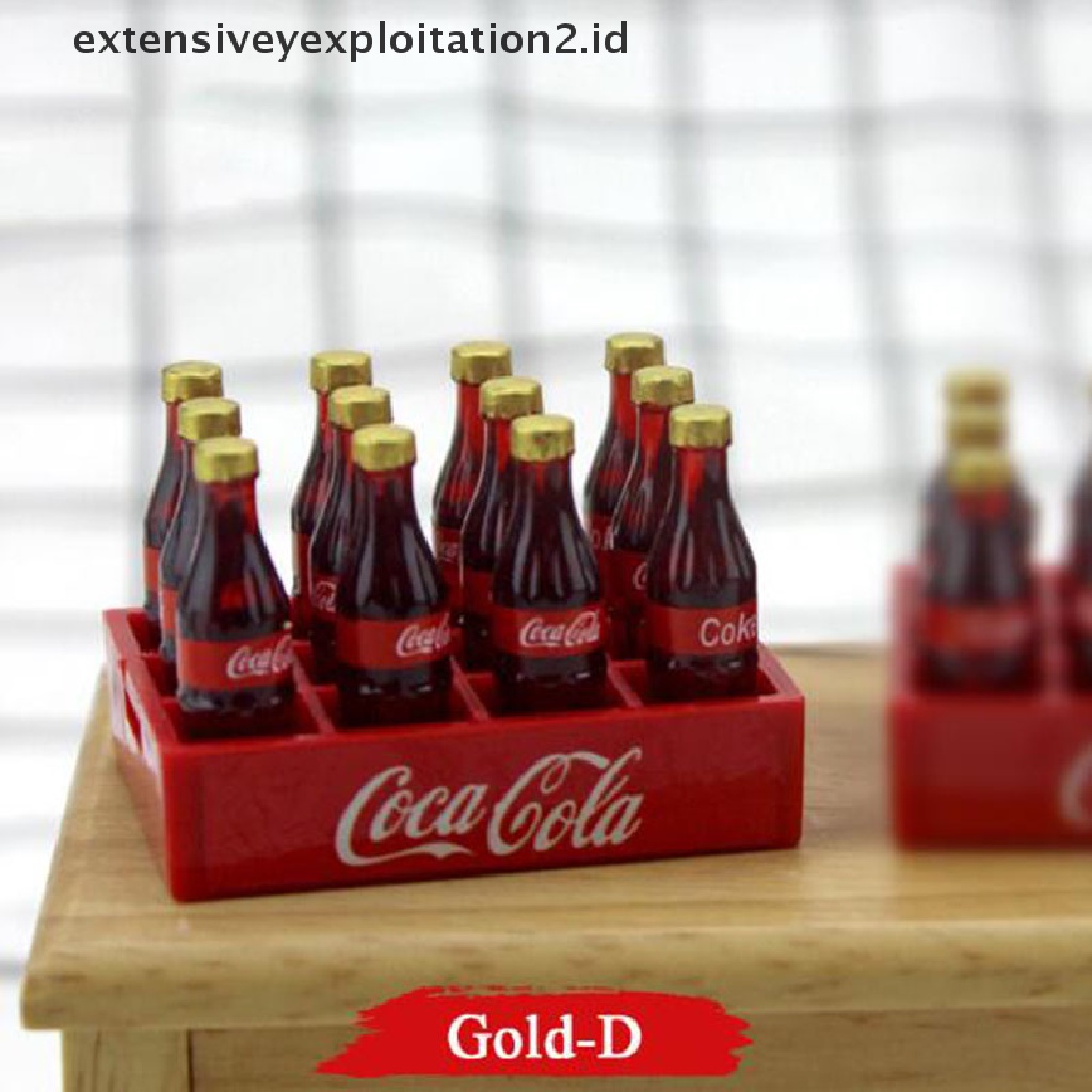 Mainan Miniatur Minuman Coke Skala 1: 12 Untuk Aksesoris Dapur Rumah Boneka