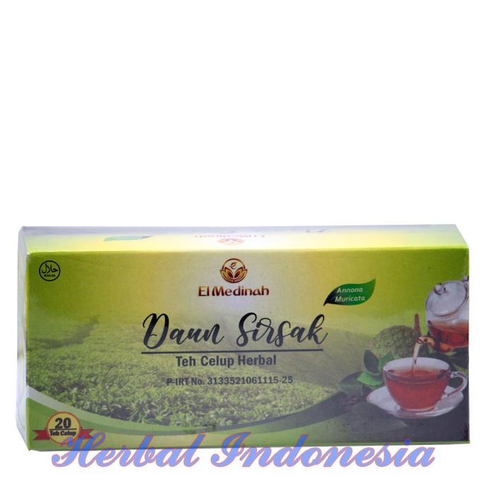 

BEST SELLER TEH CELUP HERBAL DAUN SIRSAK EL MEDINAH LIMITED EDITION