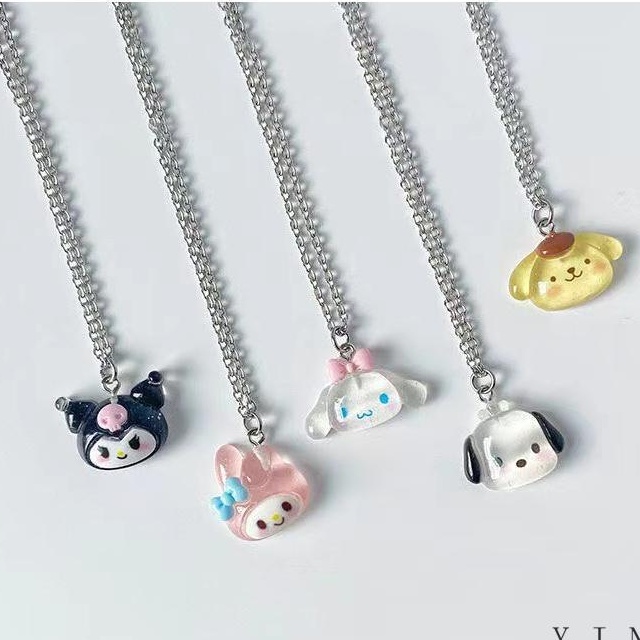 【Bayar di tempat】Kalung Rantai Klavikula Sanrio Kalung Rantai Liontin Kartun Lucu Aksesoris Wanita