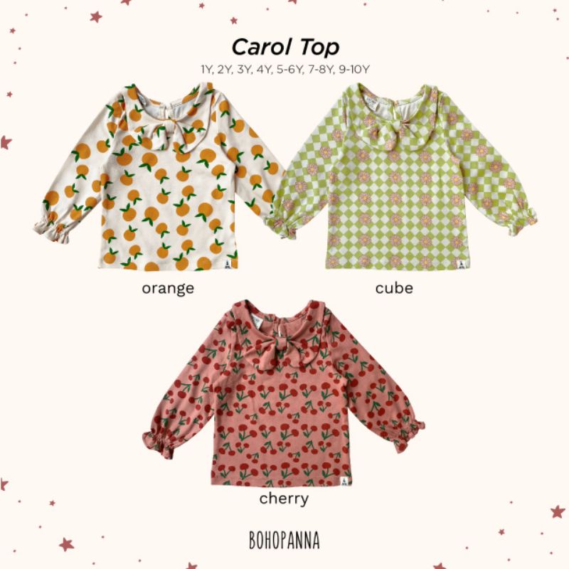 BOHOPANNA - CAROL TOP - ATASAN BOHOPANNA - KAOS ANAK - PAKAIAN ANAK