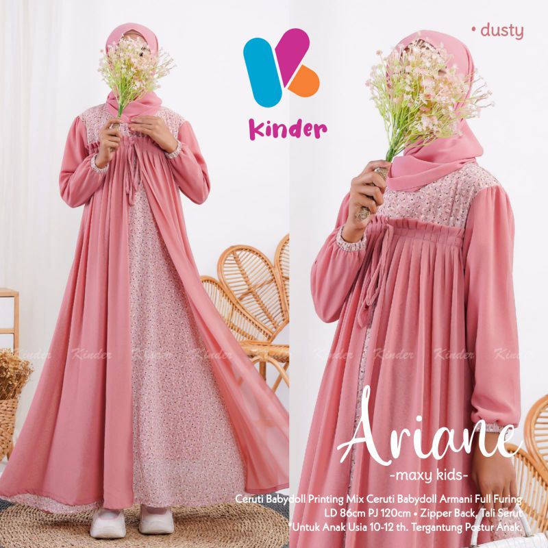 (NEW)GAMIS ANAK OOTD//ARIANE BY KINDER