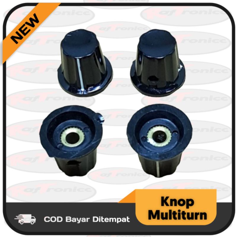 Button Knop Multiturn Potensio Hitam