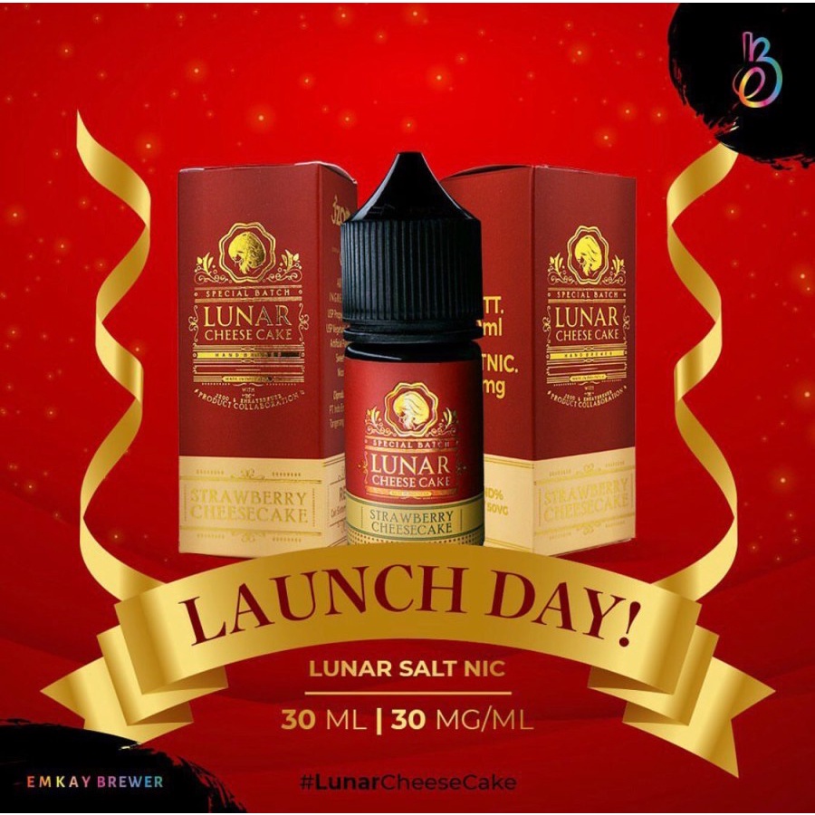 Hexohm Lunar Strawberry Cheesecake Salt Nic 30ML by Emkay x VZ Liquid - SALT 30MG 30ML