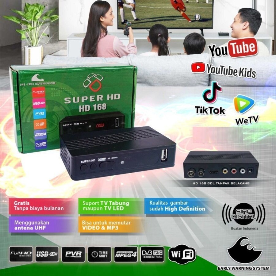 SET TOP BOX STB SUPER HD 168 DIGITAL RECEIVER BOX ORIGINAL