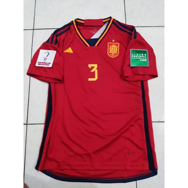 JERSEY BAJU BOLA SPANYOL HOME 2022 WORLD_CUP GRADE ORI