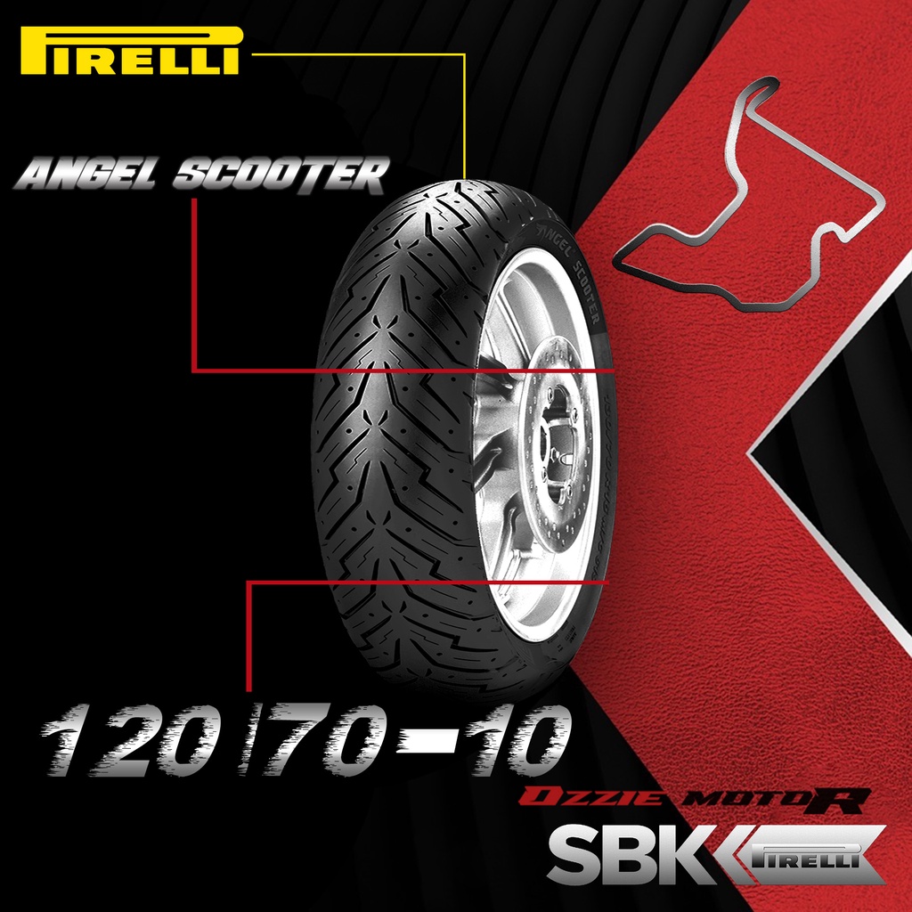 PIRELLI ANGEL SCOOTER BAN MOTOR TUBELESS VESPA RIM 10 11 12 BAN BEAT / VARIO / MIO / PCX / XMAX FORZA VESPA CLASSIC / MATIC / 2TAK KYMCO ORIGINAL 100%