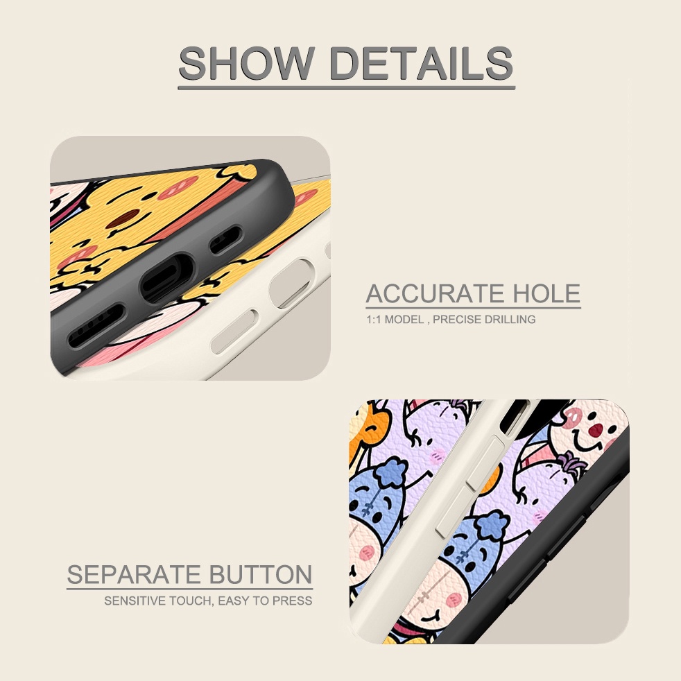 Soft Case Motif Kartun Grup Foto Untuk iPhone 6 / 7 / 8 Plus / X / XR / Xs Max 14 / 13 / 12 / 11 Pro Max