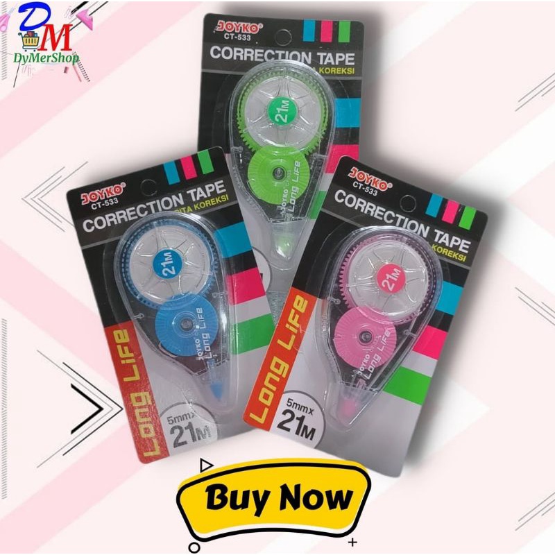 

correction tape Joyko CT-533 21m - tip Ex- tipex -pita koreksi Joyko