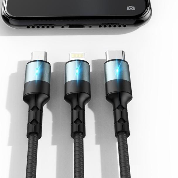 Data Kabel SIKENAI Data Cable CX-8 5A Micro USB Auto Disconnect - Putih