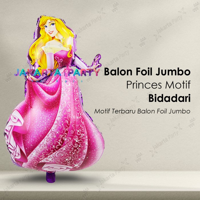 Balon Foil Aurora Jumbo / Balon Karakter Princess / Balon Princess