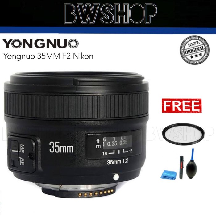 YONGNUO 35MM F2 NIKON - LENSA YONGNUO 35MM F2 NIKON