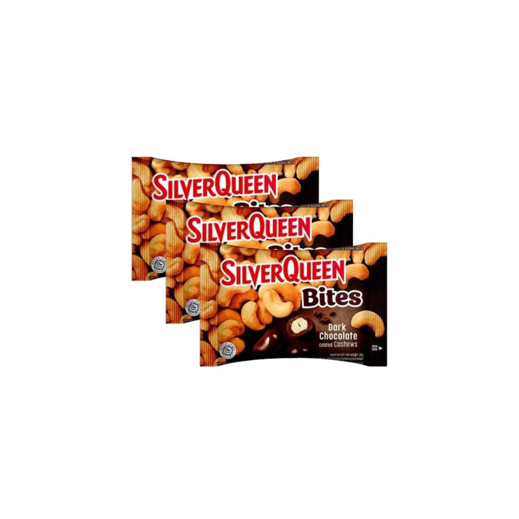 

Silverqueen Bites Cokelat Dark Chocolate 3 x 40 gr