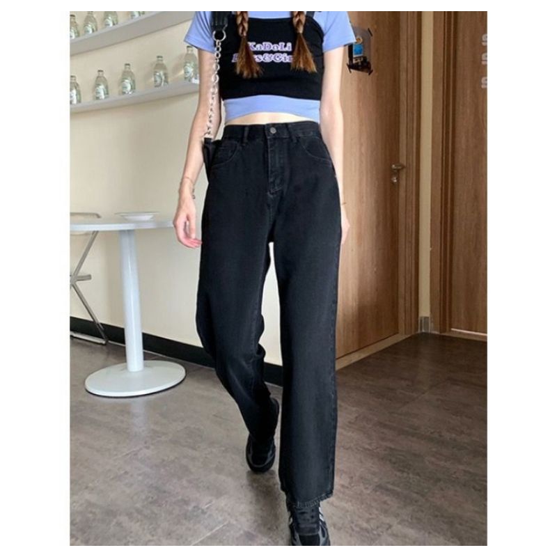 (27-34) CELANA KULOT JEANS HIGHWAIST LOOSE