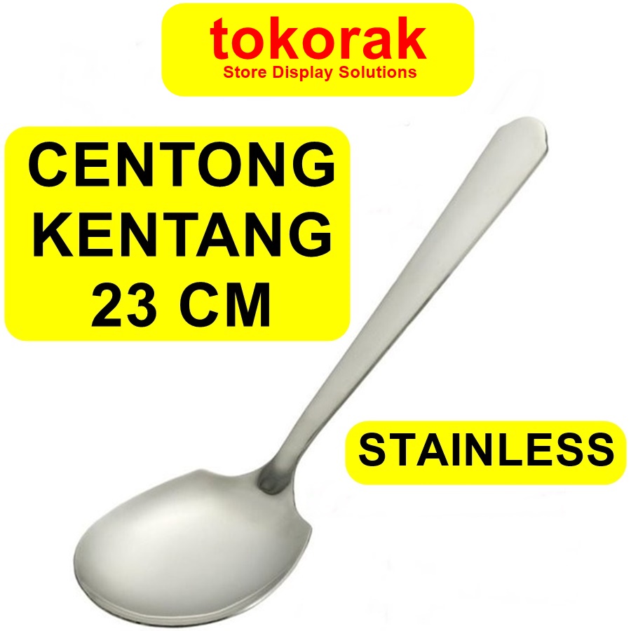 CENTONG SAYUR STAINLESS STEEL KOMODO - CENTONG KENTANG 23 CM