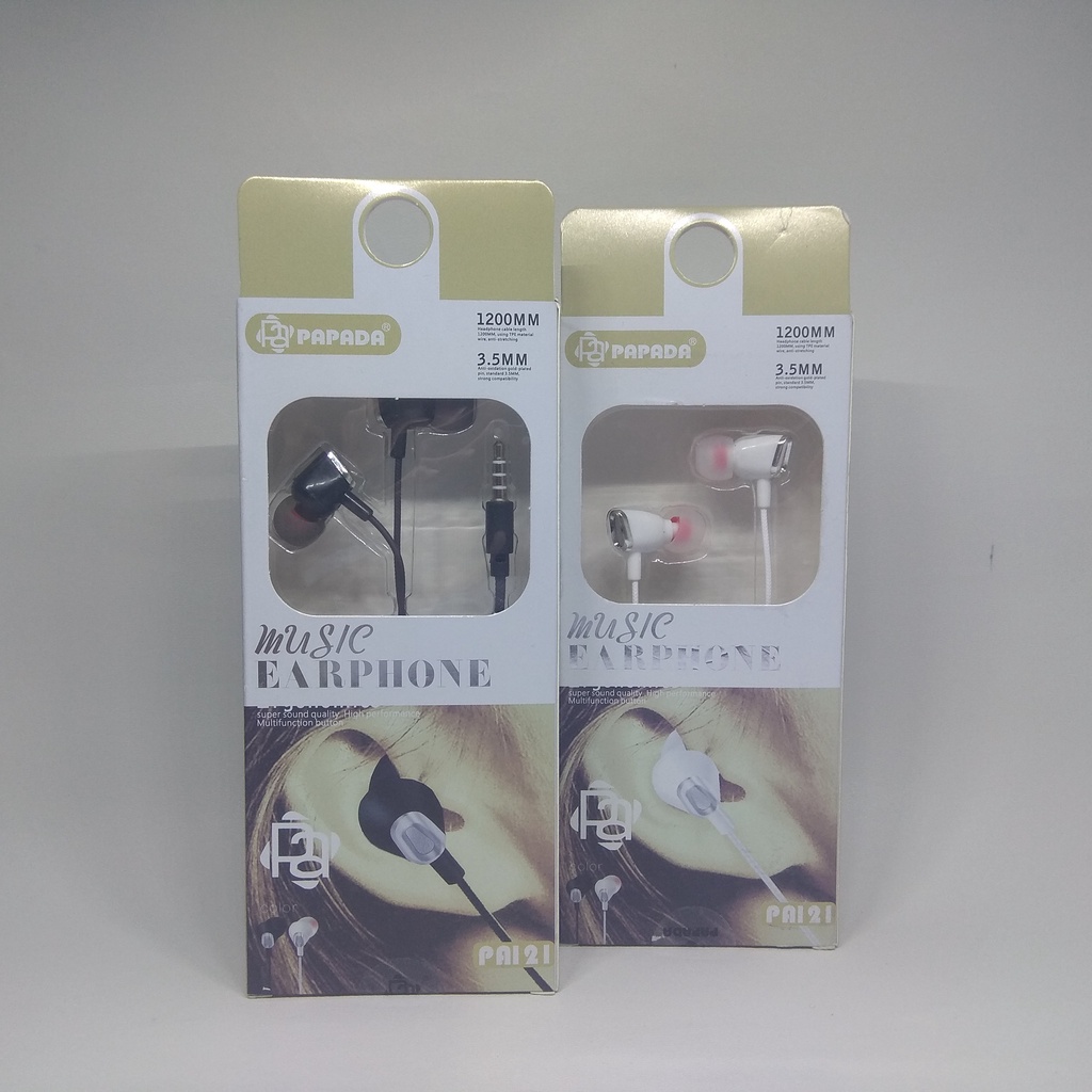 HANDSFREE HEADSET EARPHONE PAPADA PA121 PA-121 ORIGINAL
