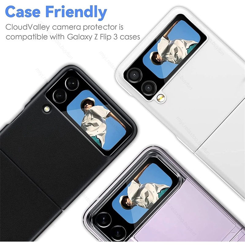 Film Tempered Glass Pelindung Lensa Kamera Belakang Samsung Galaxy Z Flip 4 Anti Gores