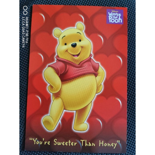 

kartu pos winnie pooh/winnie pooh postcard