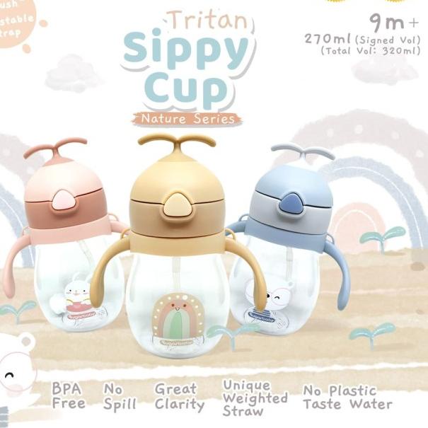 Sugar Baby - Tritan Sippy Cup Nature Series 270ml - CLOUD