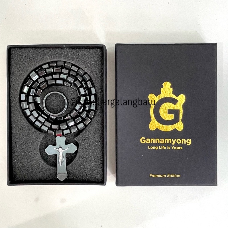 PAKET CINCIN KALUNG GELANG GANNAMYONG SALIB YESUS EDISI PREMIUM