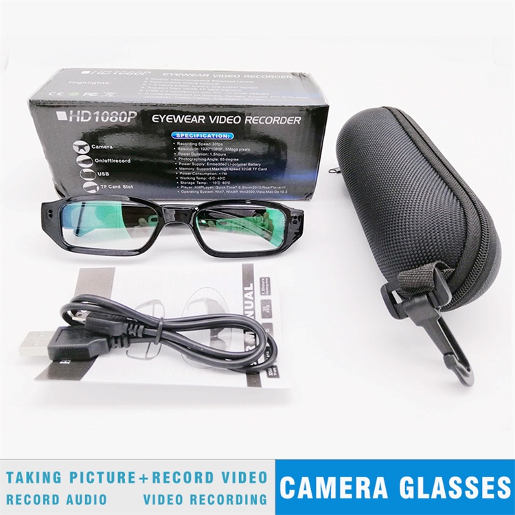 Jual SPY CAM CAMERA KACAMATA FULL HD 1080P KACAMATA SPY CAM PENGINTAI