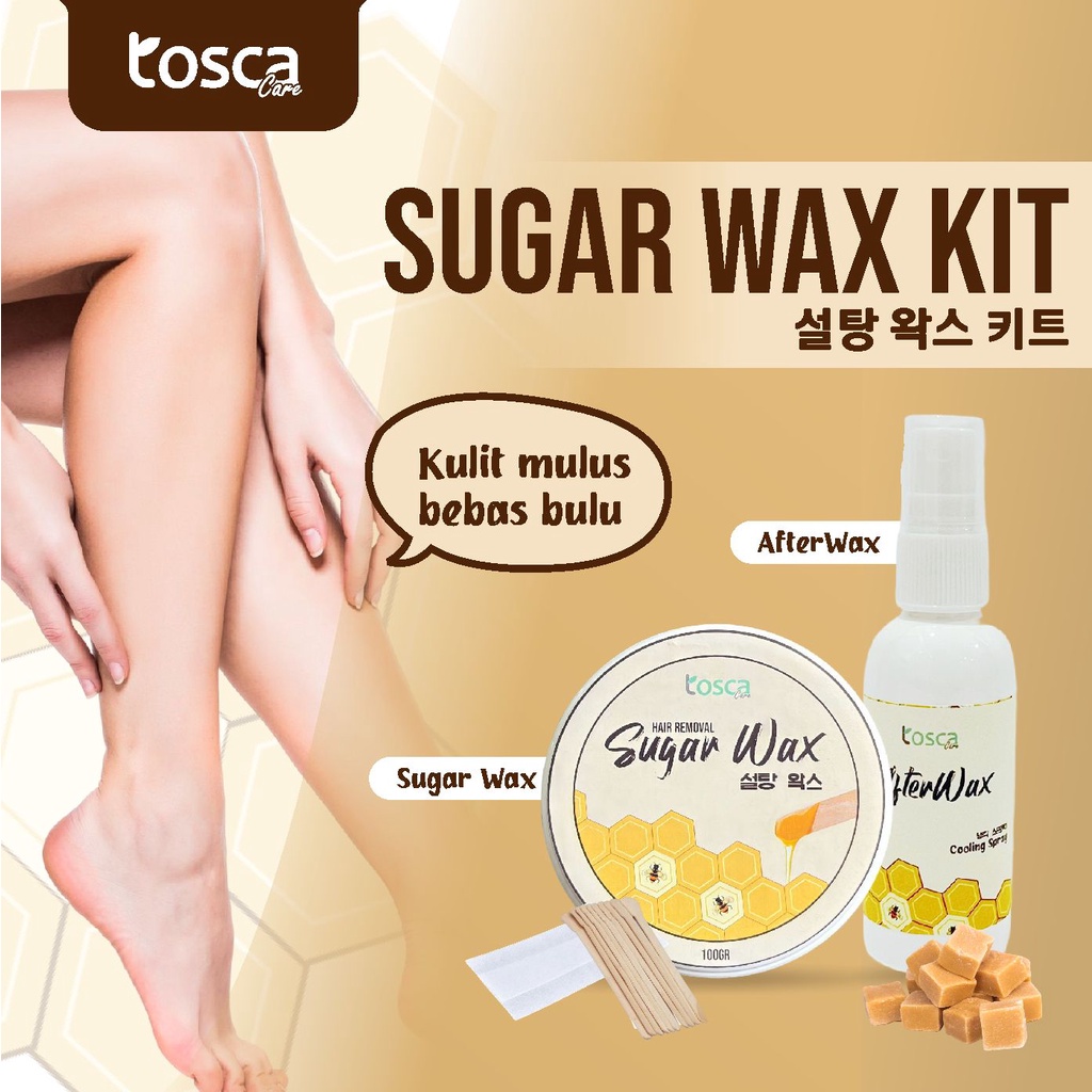 Sugar Waxing Kit Tosca Penghilang Bulu Ketiak  Alami Waxing Ketiak