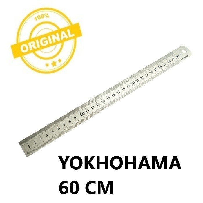 

YOKHOHAMA PENGGARIS BESI STAINLESS 60 CM / RULER STAINLESS 60CM