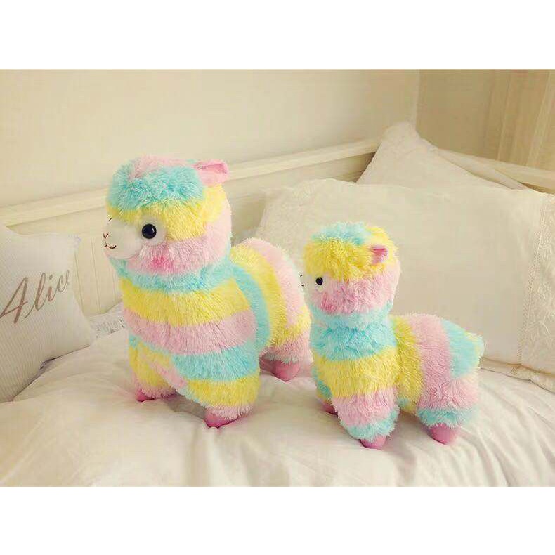 BONEKA ALPACASSO RAINBOW KAMBING DOMBA SHEEP IMPOR LUCU