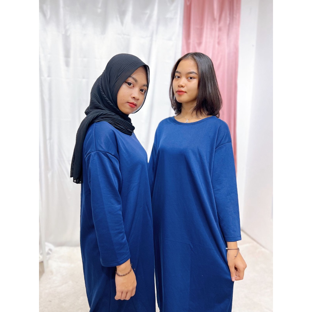 LONG TUNIK POLOS / OVERSIZE LONG TUNIK POLOS