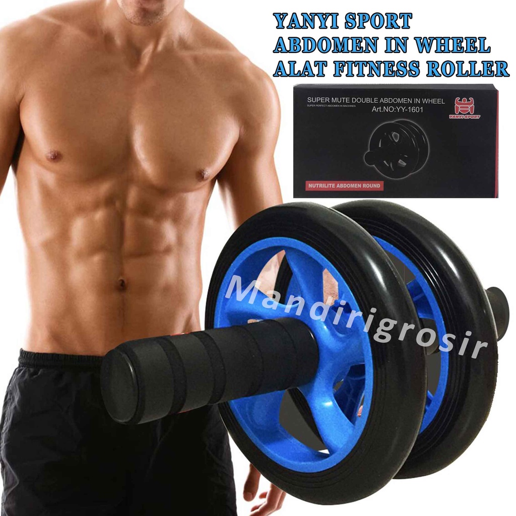 Alat Fitness Roller * Yanyi Sport * Abdomen In Wheel * Alat Olahraga Push Up YY-1601