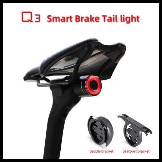 Rockbros Q3 Bike Smart Tail Light Lampu Belakang Sepeda Otomatis