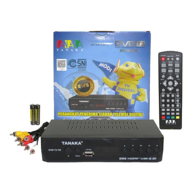 SET TOP BOX TV DIGITAL TANAKA DVB T2 EWS / SET TOP BOX DVB T2 / SET