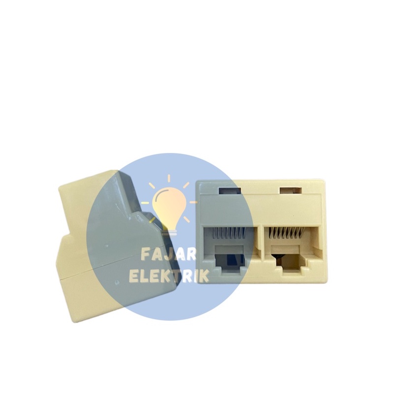 SAMBUNGAN / 1 / SPILTTER DATA 8 PIN RJ45 2 LUBANG/WAY