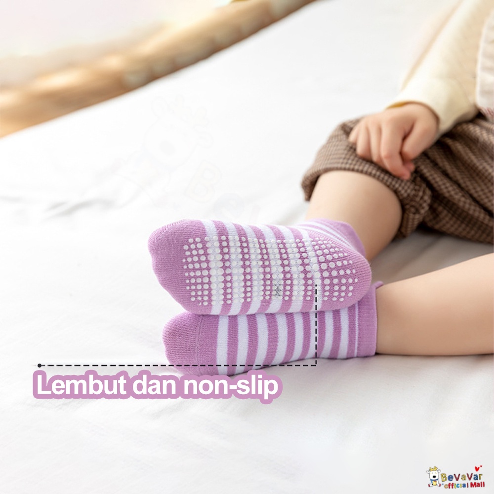 BEVAVAR Kaos Kaki Anak Bayi Kaos Kaki Anti Slip Kaus Kaki Anak