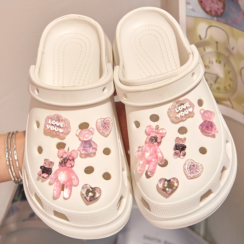 aksesoris wanita sendal crocs wanita aksesoris diy ins crocs jibbitz【sepatu tidak termasuk】