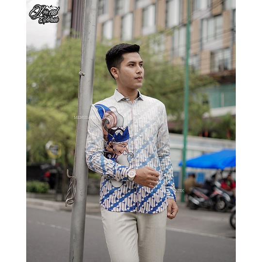 MENSBATIK - batik pria - kemeja batik - batik pria lengan panjang- batik pria modern - batik anak mu