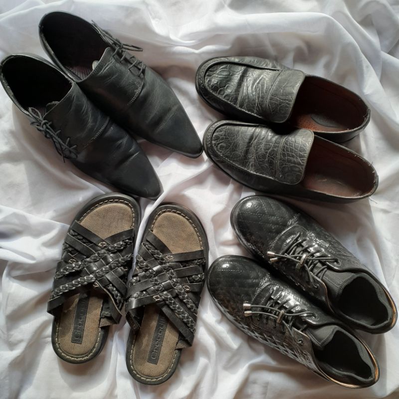 Sepatu & Sandal Pria Preloved Bekas Original (Kickers | Crocodile | Panelli | Hell For Leather)