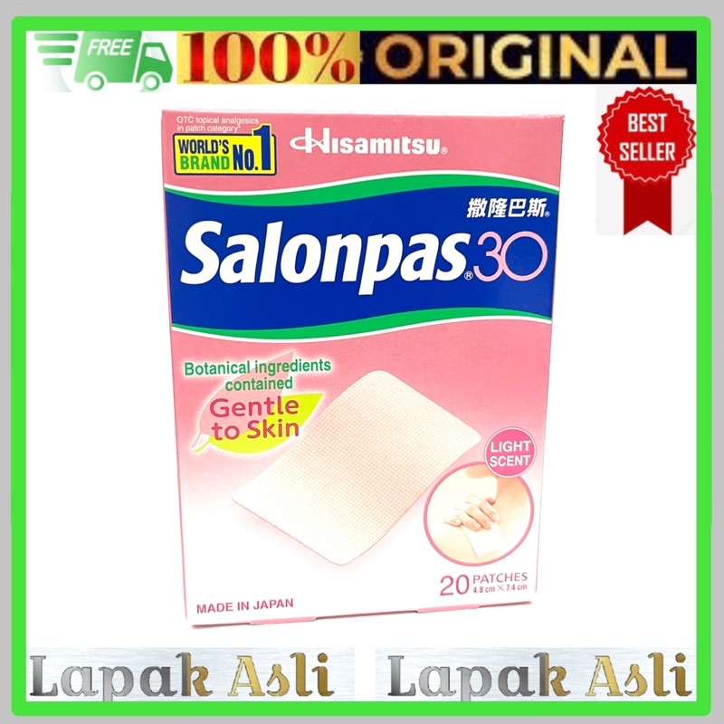 Salonpas 30 (20 Patches) Asli Jepang