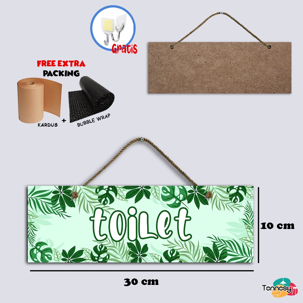 TENNESY HIASAN DINDING GANTUNGAN TALI PINTU TROPICAL LEAF DAUN 30x10CM PAJANGAN KAYU DEKORASI DINDING DEKORASI KAMAR TIDUR RUMAH WELCOME LAUNDRY TOILET KITCHEN ASSALAMUALAIKUM