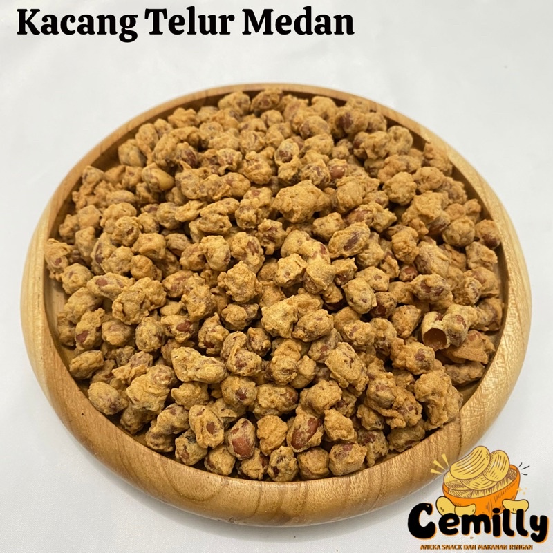 

[CEMILLY] 1Kg/500gr Kacang Telur Medan Cemilan Snack Kiloan