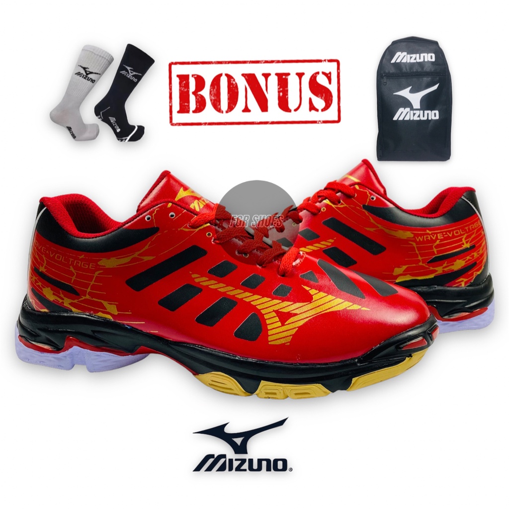Sepatu Volly Mizuno Wave Voltage low Pria Karet/ Sepatu Mizuno Wave Voltage low volly