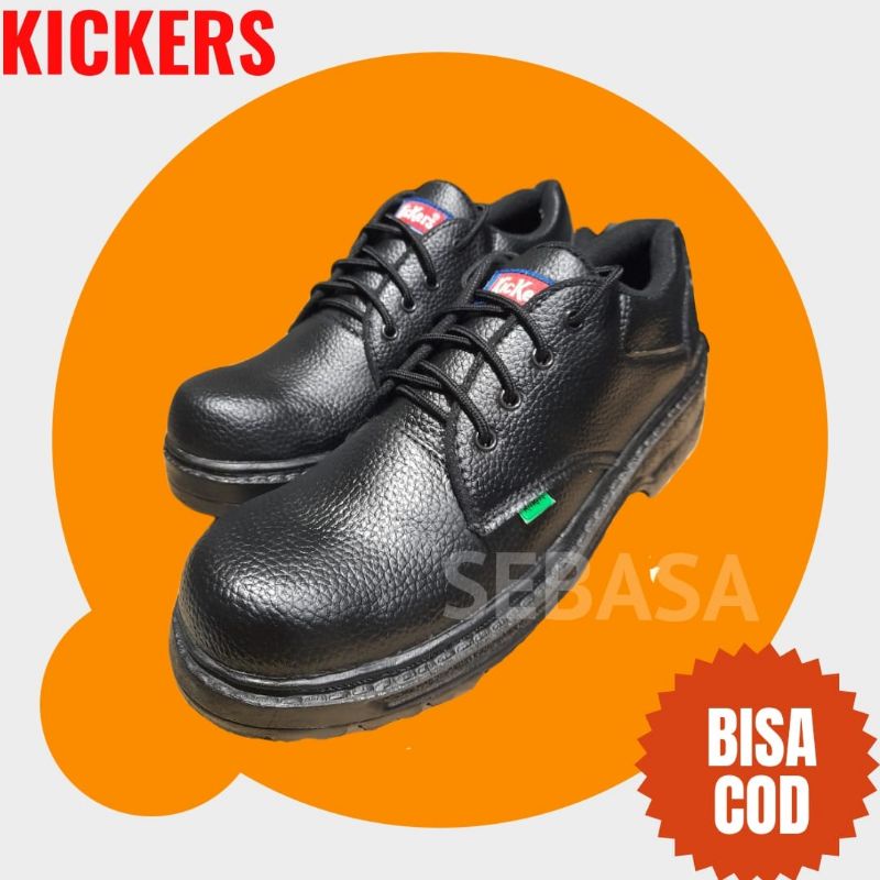 sepatu safety pendek hitam