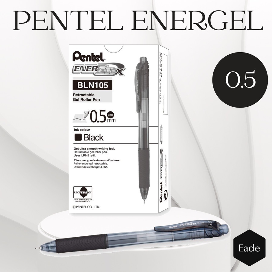 

Pulpen / Ballpoint Pentel Energel 0.5 BLN 105 - Hitam / Biru / Merah