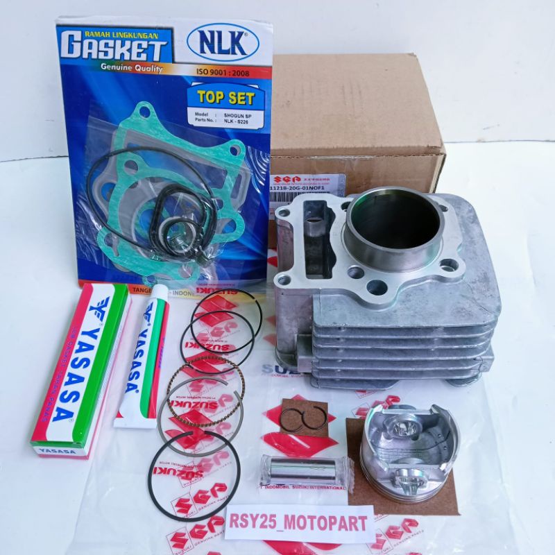 Blok seher komplit Suzuki Shogun 125 FD/Shogun 125 R/Arashi 125 (20G) ORi SGP Topset+Lem