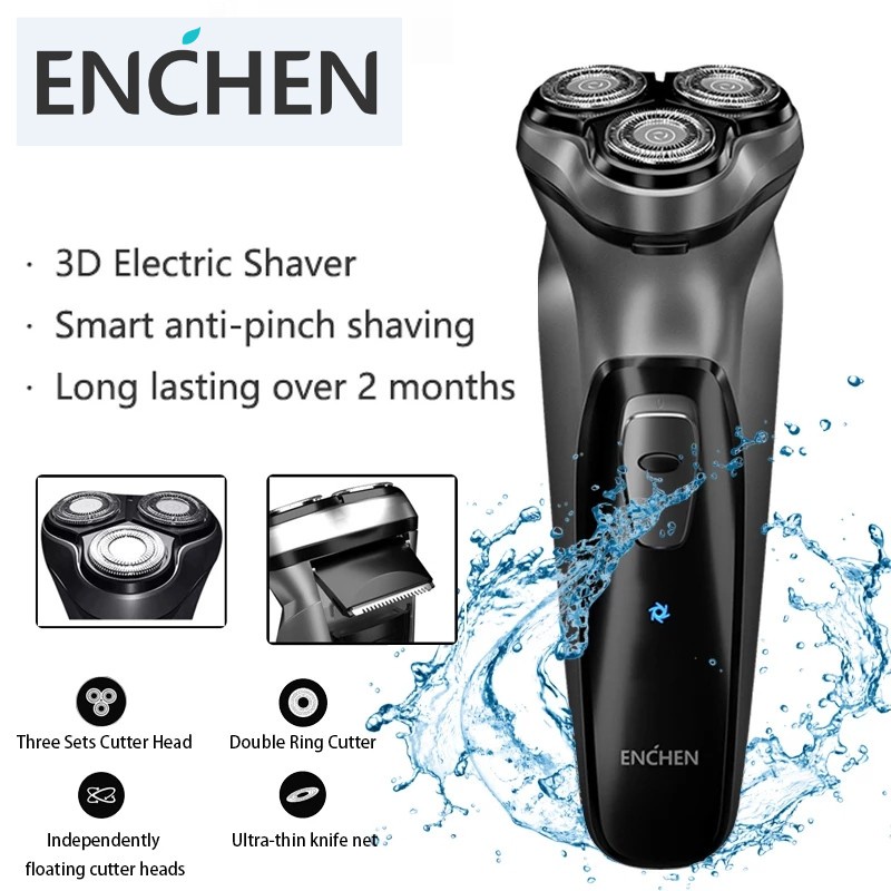 Alat Cukur Jenggot Enchen Shaver Blackstone 3D Electric Shaver / Pisau Pengganti Enchen Cukur Kumis Elektrik