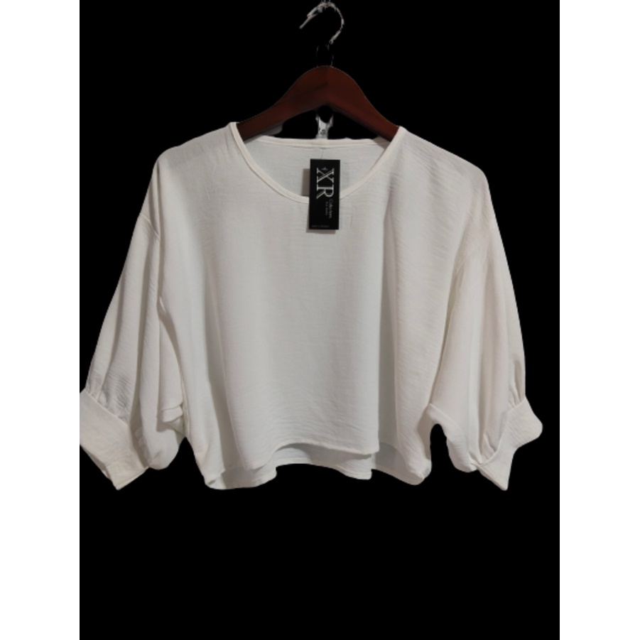 BLOUSE WANITA KOREAN STILE CROP TOP HITS/BAJU WANITA XR COLECTION