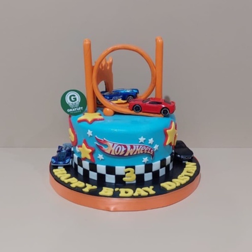 

MOBIL HOT WHEELS UK 15CM / KUE ULANG TAHUN