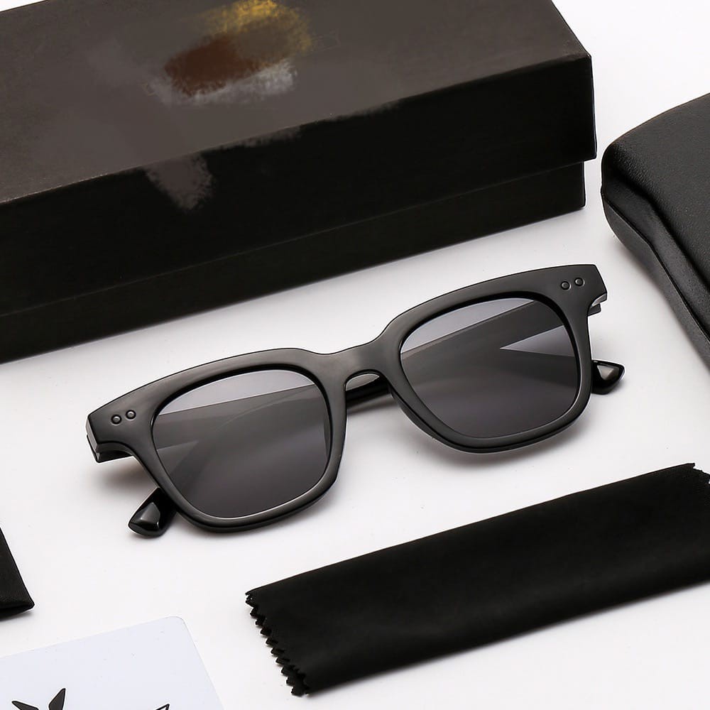 Kacamata Hitam Wanita dan pria Korea Fashion Color Square Anti UV400-1