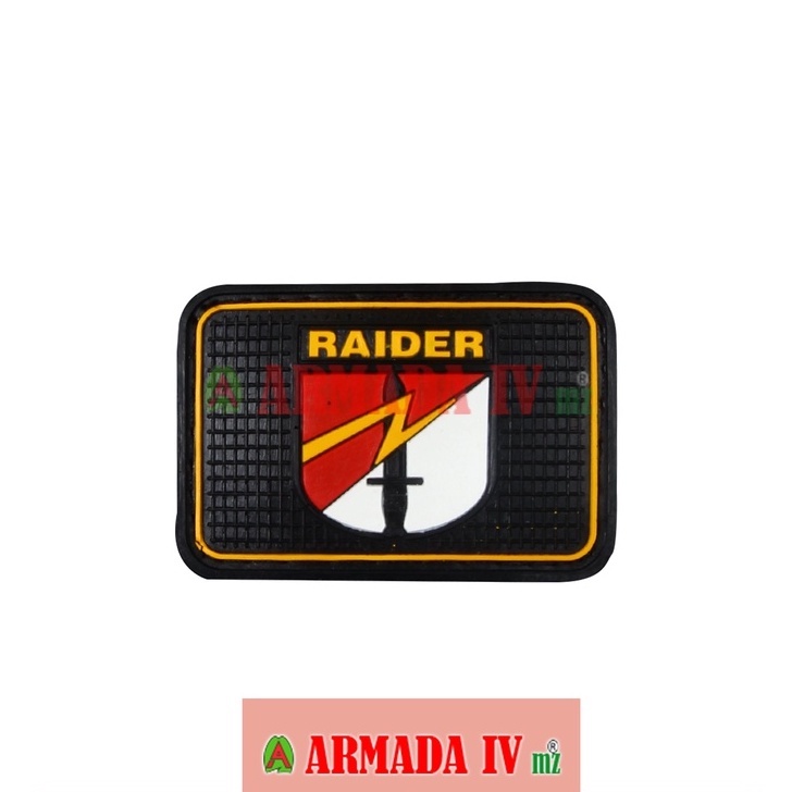 Patch Rubber Velcro Raider Kotak